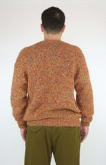 Maglione girocollo SCAGLIONE Heavy Tweed ULW050 - Carrot - Sergio Fabbri