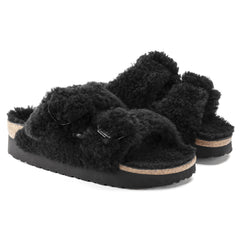 Ciabatta PAPILLIO Ariziona Big Buckle Fur Teddy Black 1021705 - Sergio Fabbri