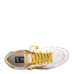 Sneaker 4B12 PLAY U57 - Bianco/Verde/Arancio