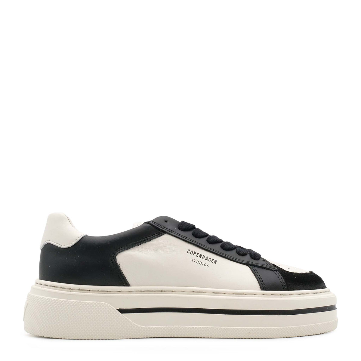 Sneaker COPENHAGEN CPH181 Leather Mix - Black/ Cream Beige