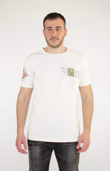 T-shirt Stampa Francobollo REPLAY M6482. 000.22662G - White - Sergio Fabbri