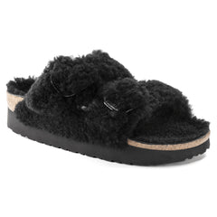 Ciabatta PAPILLIO Ariziona Big Buckle Fur Teddy Black 1021705 - Sergio Fabbri