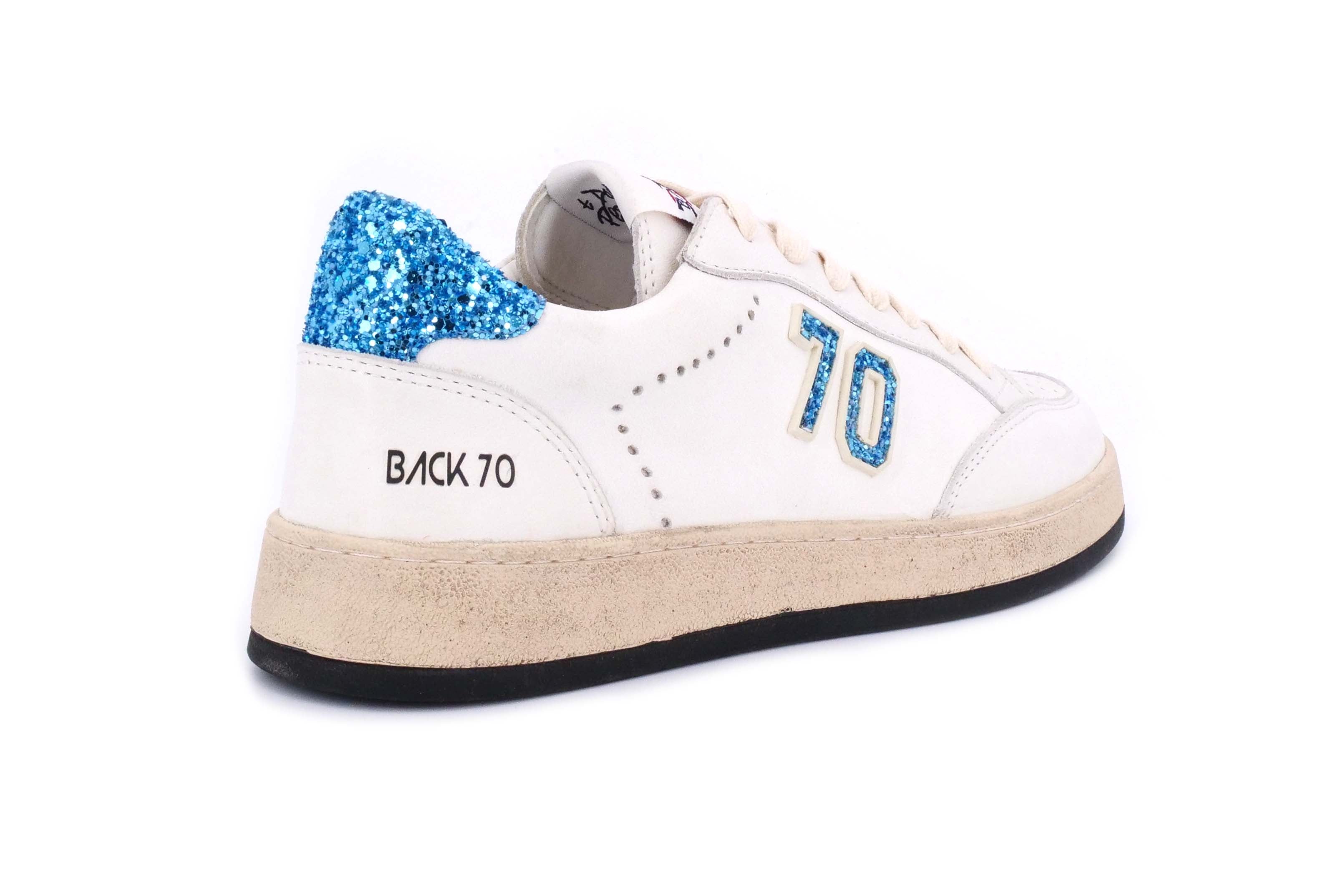 Sneaker BACK 70 GLITTER WHITE/LAGO - Sergio Fabbri