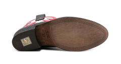 Texano basso VIA ROMA 15 3942 Nero/Rosso