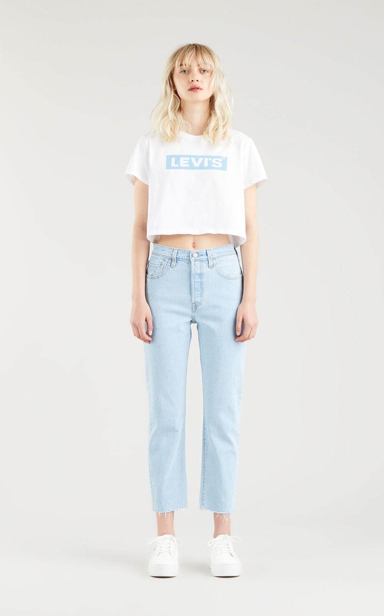 Jeans 501® LEVI'S Original Cropped Blu - 36200-0180 - Sergio Fabbri