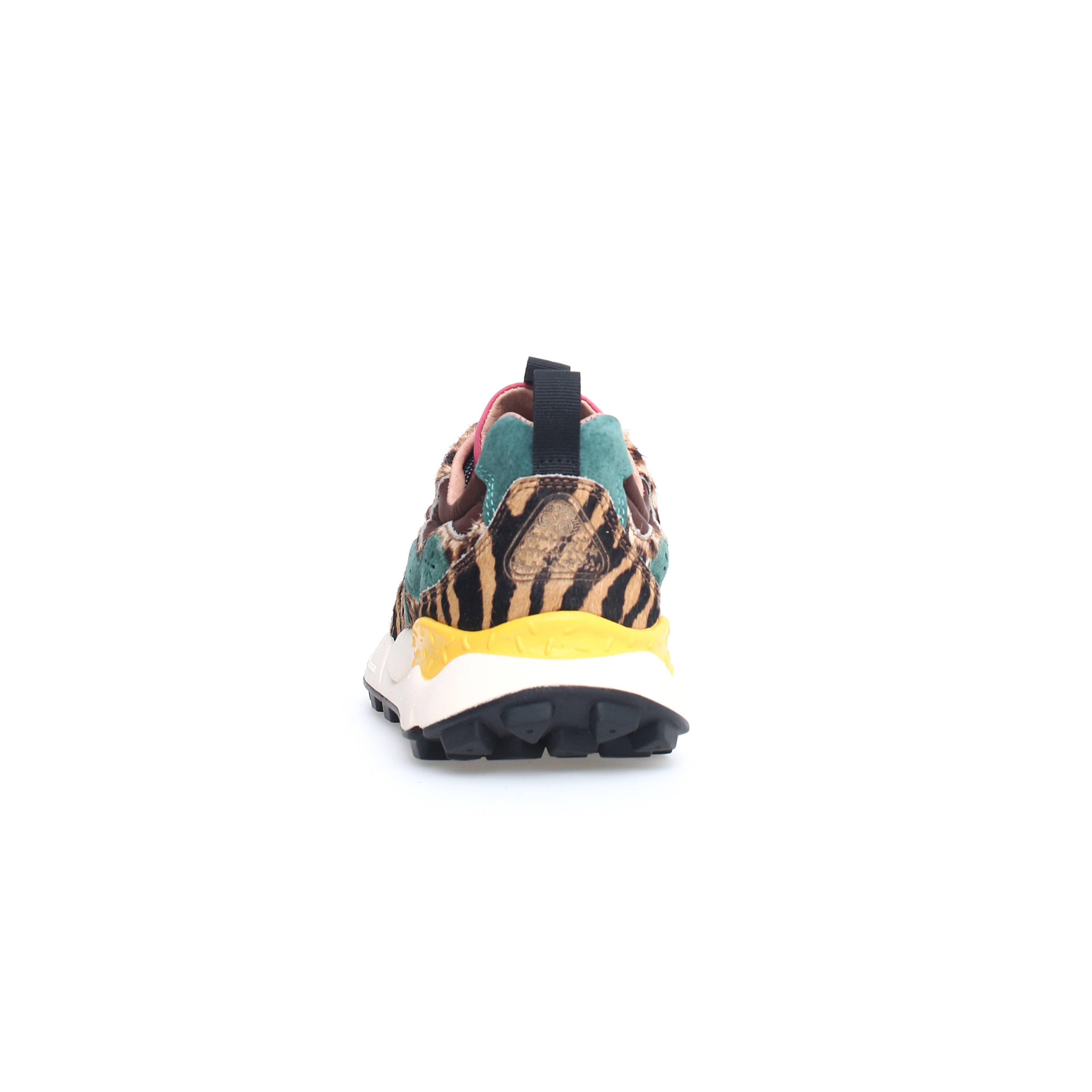 Sneaker FLOWER MOUNTAIN Yamano 3 Uni Pony - Brown/Multicolor - Sergio Fabbri