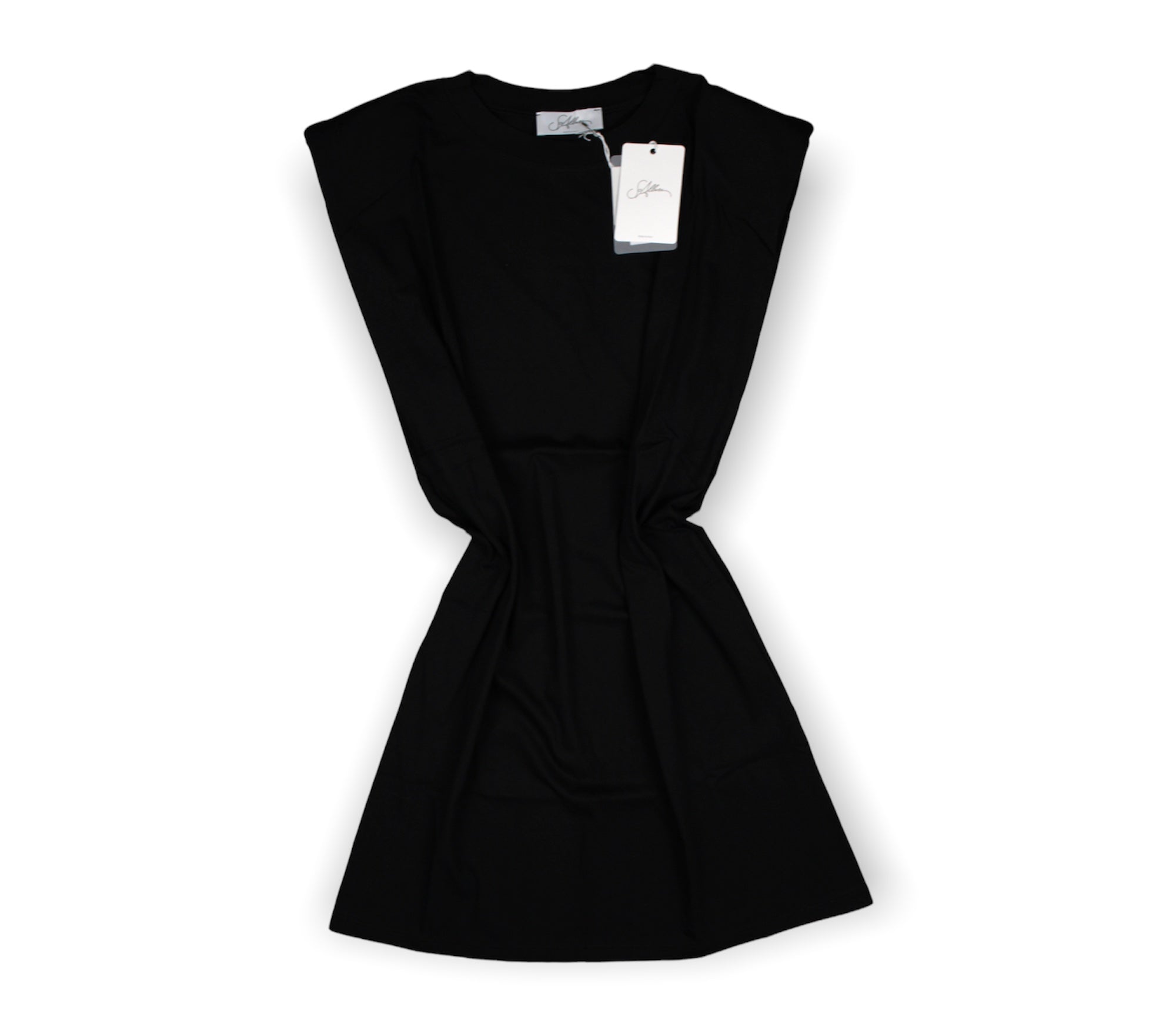 ABITO JERSEY SO ALLURE S1027 - BLACK - Sergio Fabbri