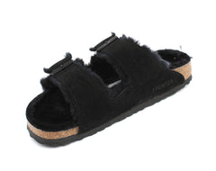 Ciabatta BIRKENSTOCK Arizona Shearling Black 752663 - Sergio Fabbri