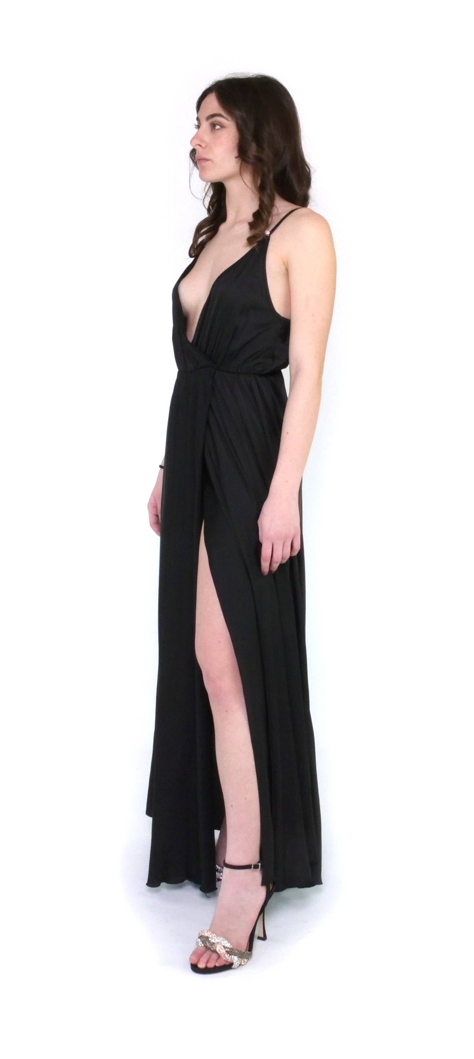 WRAP DRESS EDA ANIYE BY 185892 - BLACK - Sergio Fabbri