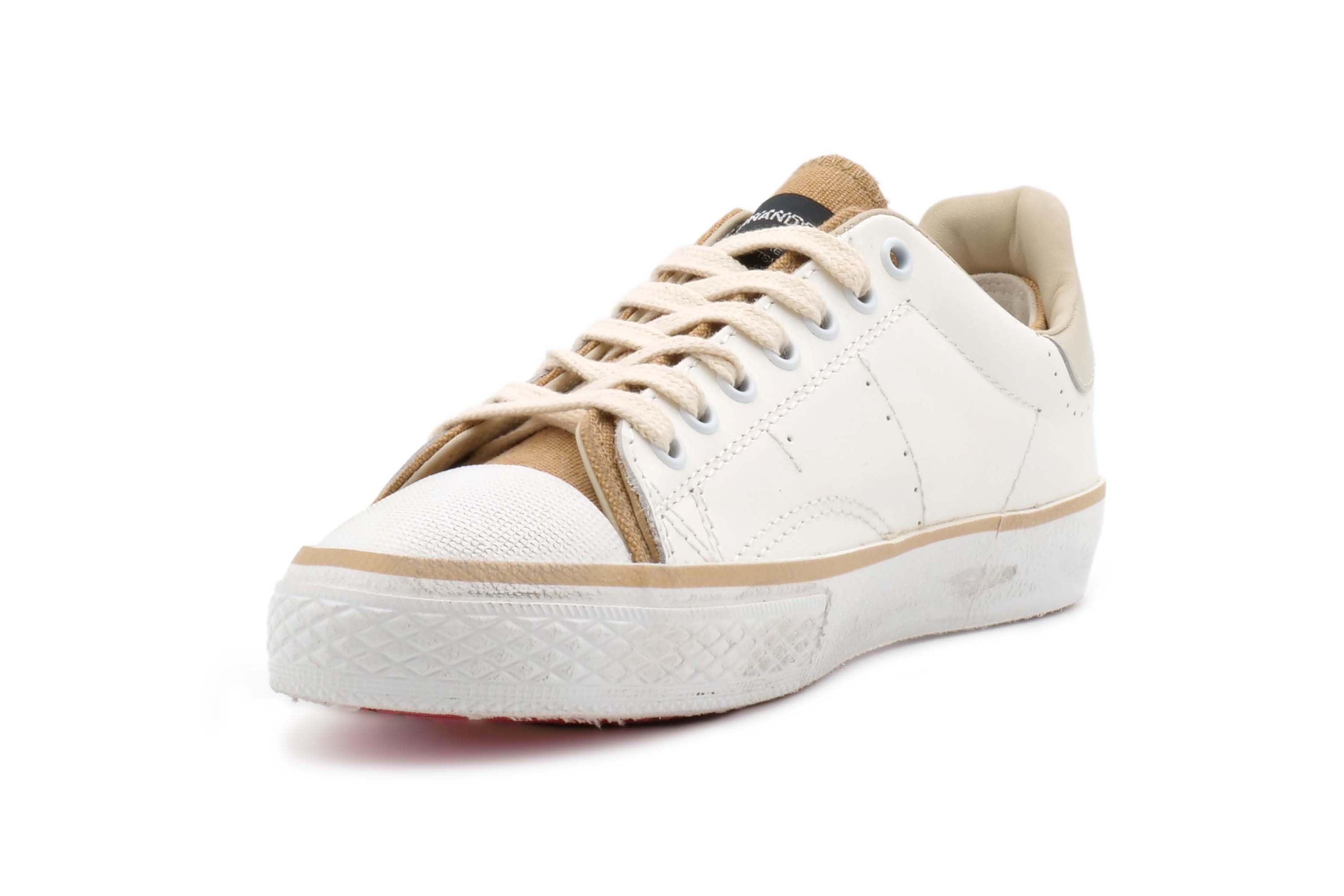 Sneaker HIDNANDER Starless Low Woman - White/Khaki - Sergio Fabbri