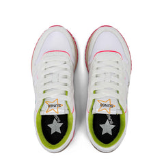 SUN 68 STARGIRL FLUO DETAILS Sneaker Z34213 - White
