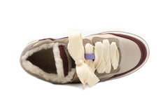 Sneaker ANDIA FORA Meet Fur Nabuck Bordeaux