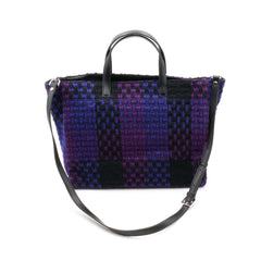 ASHANTI REBELLE CHECKED WIRE bag - VIOLET
