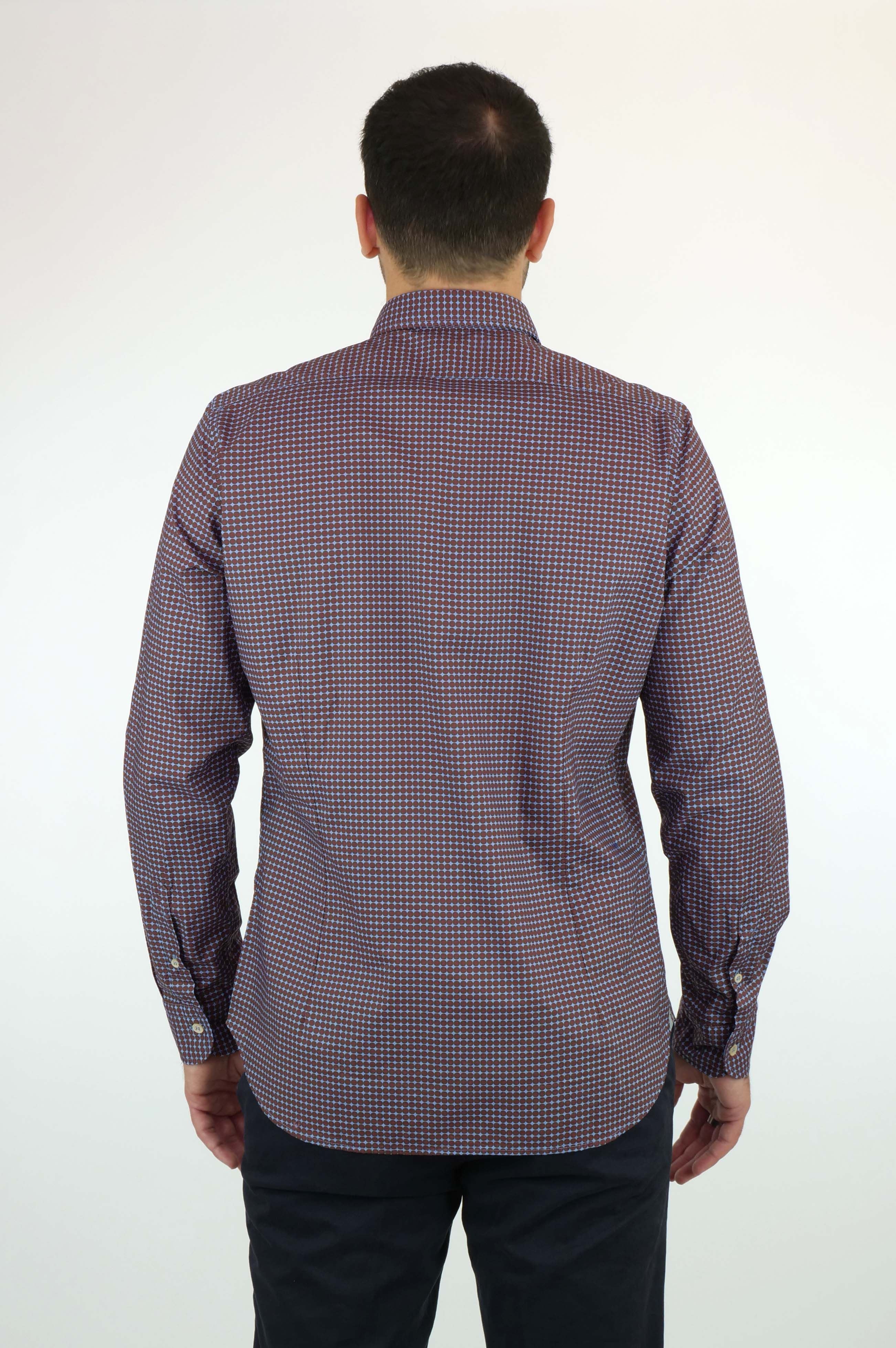 Camicia ROSSO MALASPINO Dirck 00 1226 - Bordeaux - Sergio Fabbri