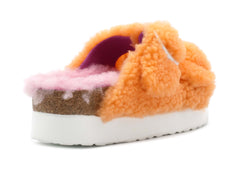 Ciabatta PAPILLIO Ariziona Big Buckle Shearling Papaya/Candy Pink 1025276 - Sergio Fabbri