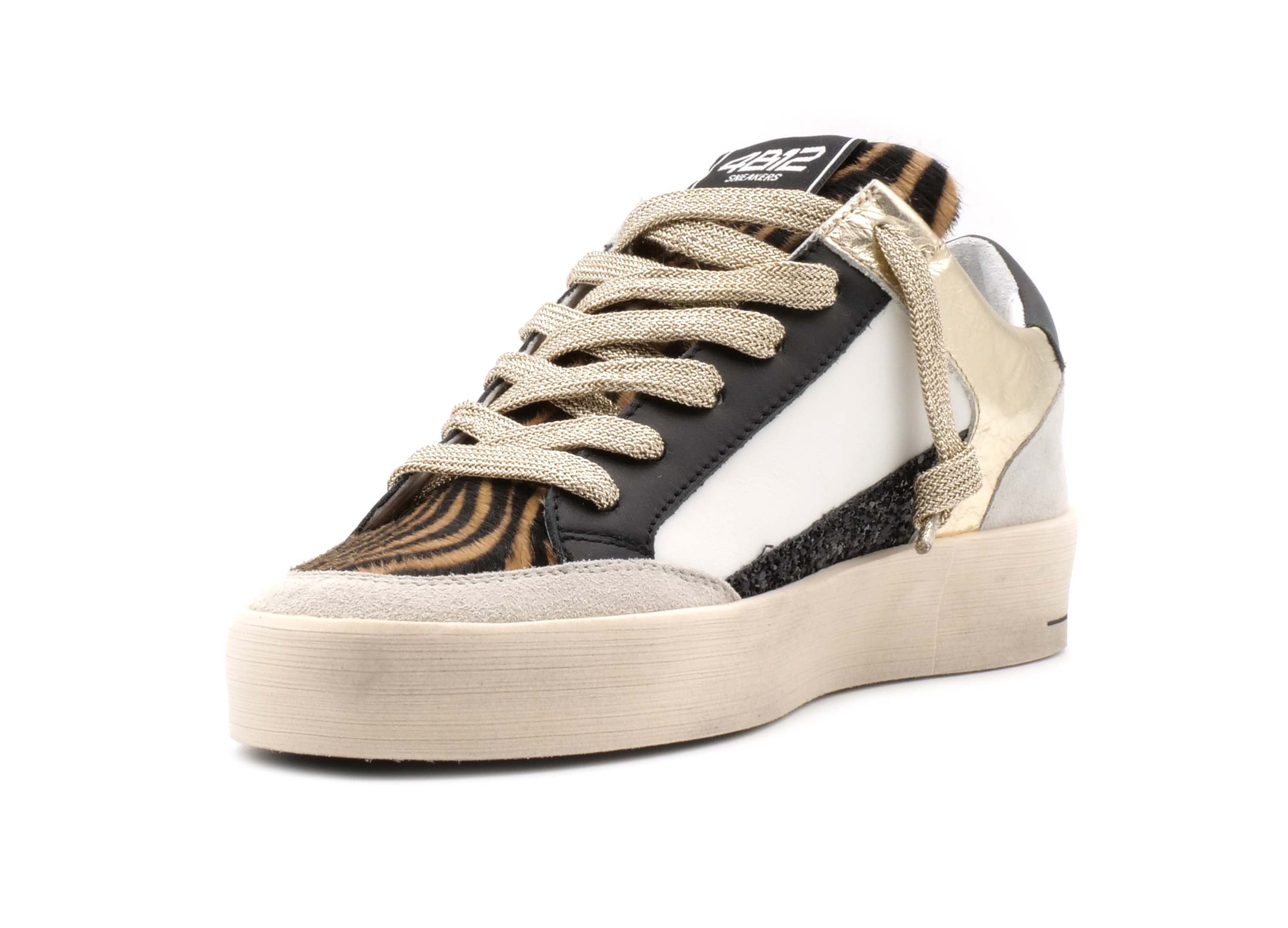 Sneaker 4B12 KYLE D848 - Zebrato/Nero