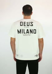 T-shirt DEUS EX MACHINA DMF231071A Milano Address - Vintage White - Sergio Fabbri