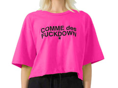 T-SHIRT - CDFD912 - COMME DES FKDOWN FUCHSIA