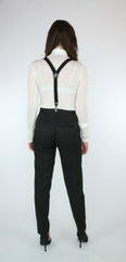 Pantalone sigaretta in cady GAELLE PARIS GBDP18784 - Nero