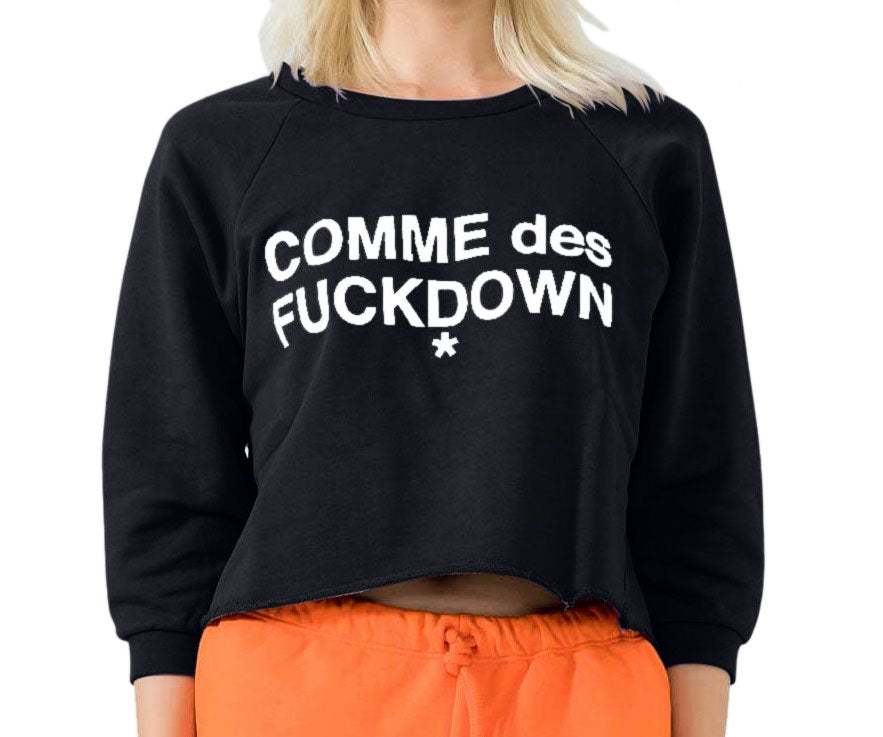 FELPA - CDFD905 - COMME DES FKDOWN NERO
