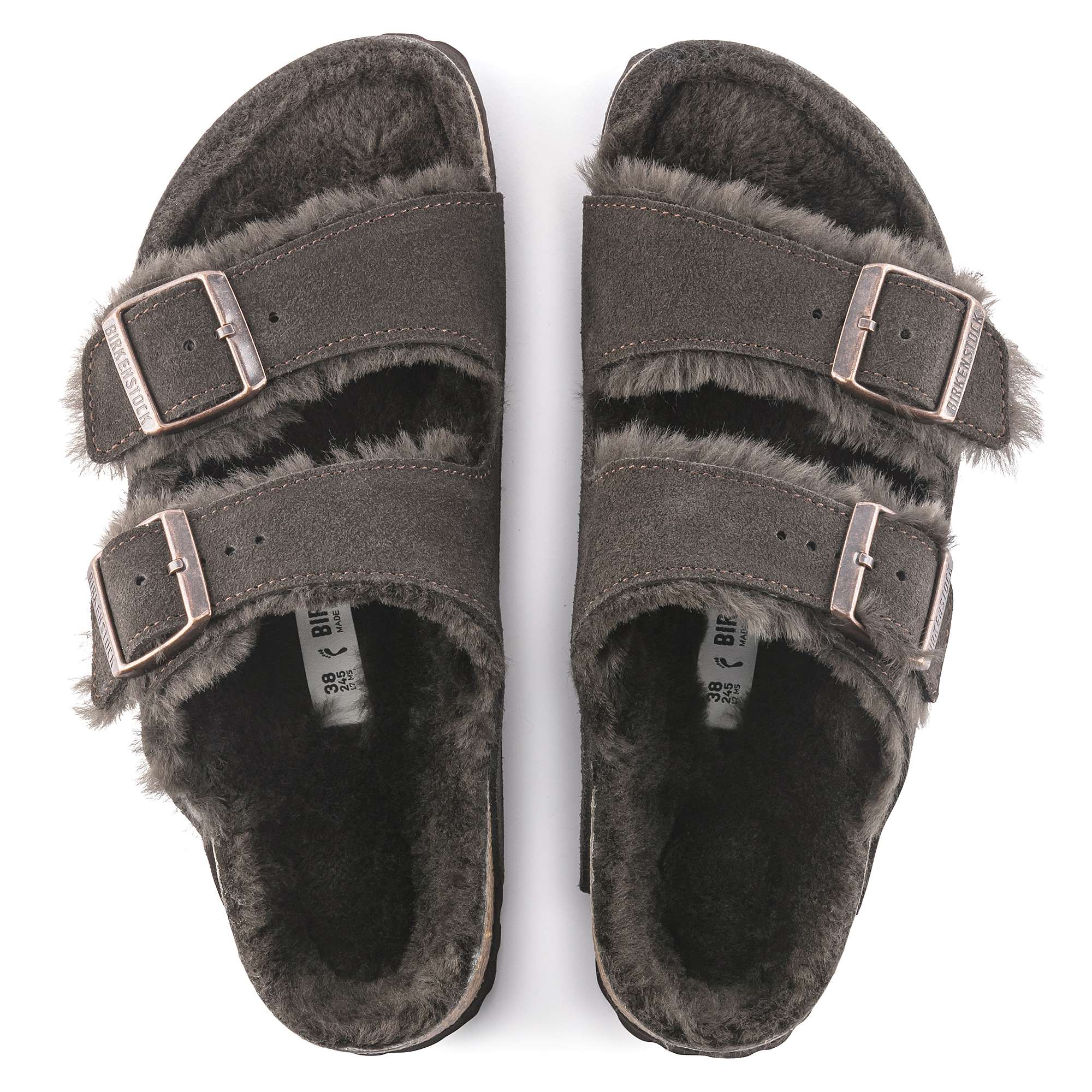 Ciabatta BIRKENSTOCK Arizona Shearling 1020528 Mocca - Sergio Fabbri