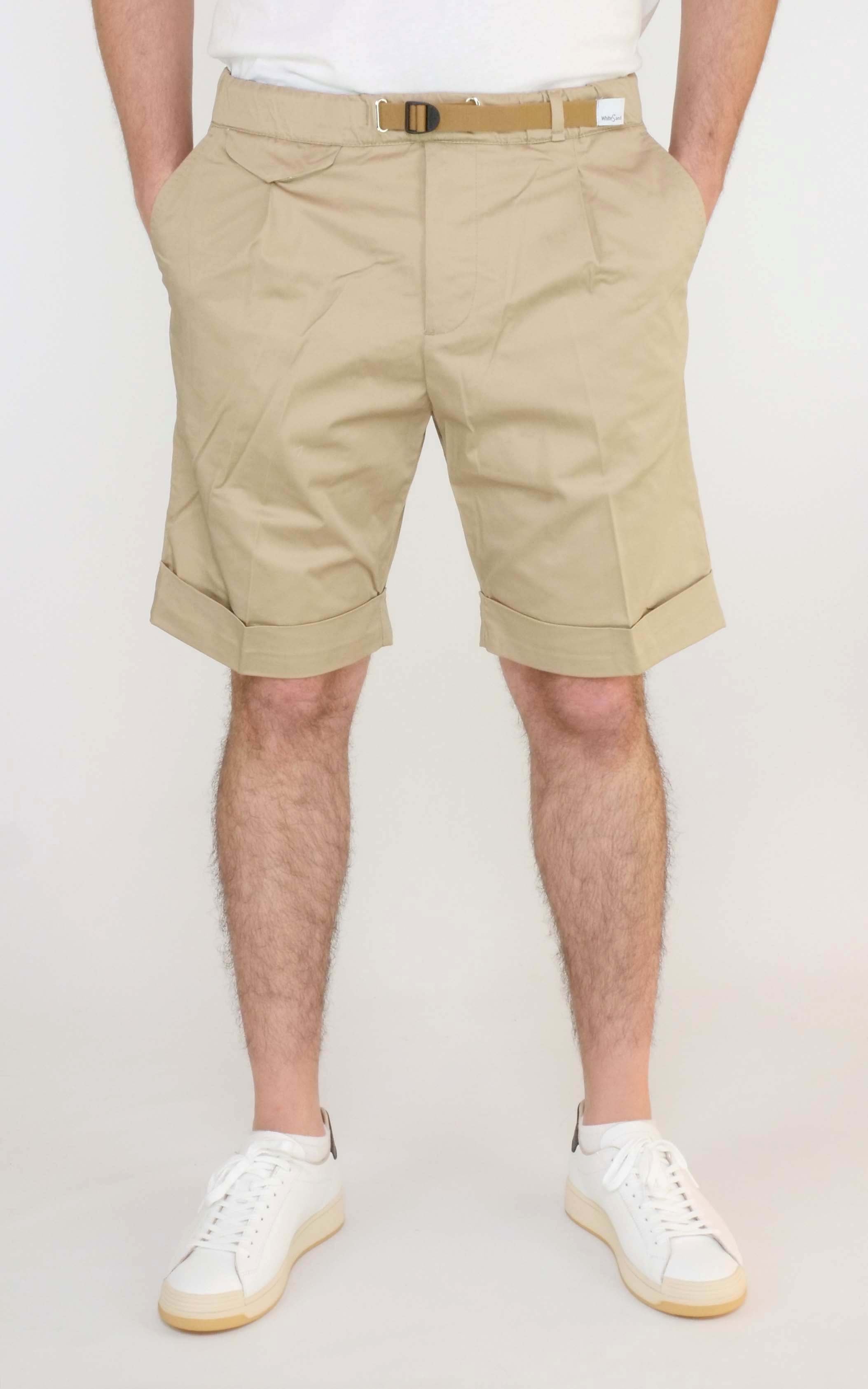 Men s bermuda WHITE SAND 23SU57 Beige