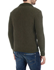 REPLAY UK8007 zip-up sweater. 000.G22454G. 212 - Military Green