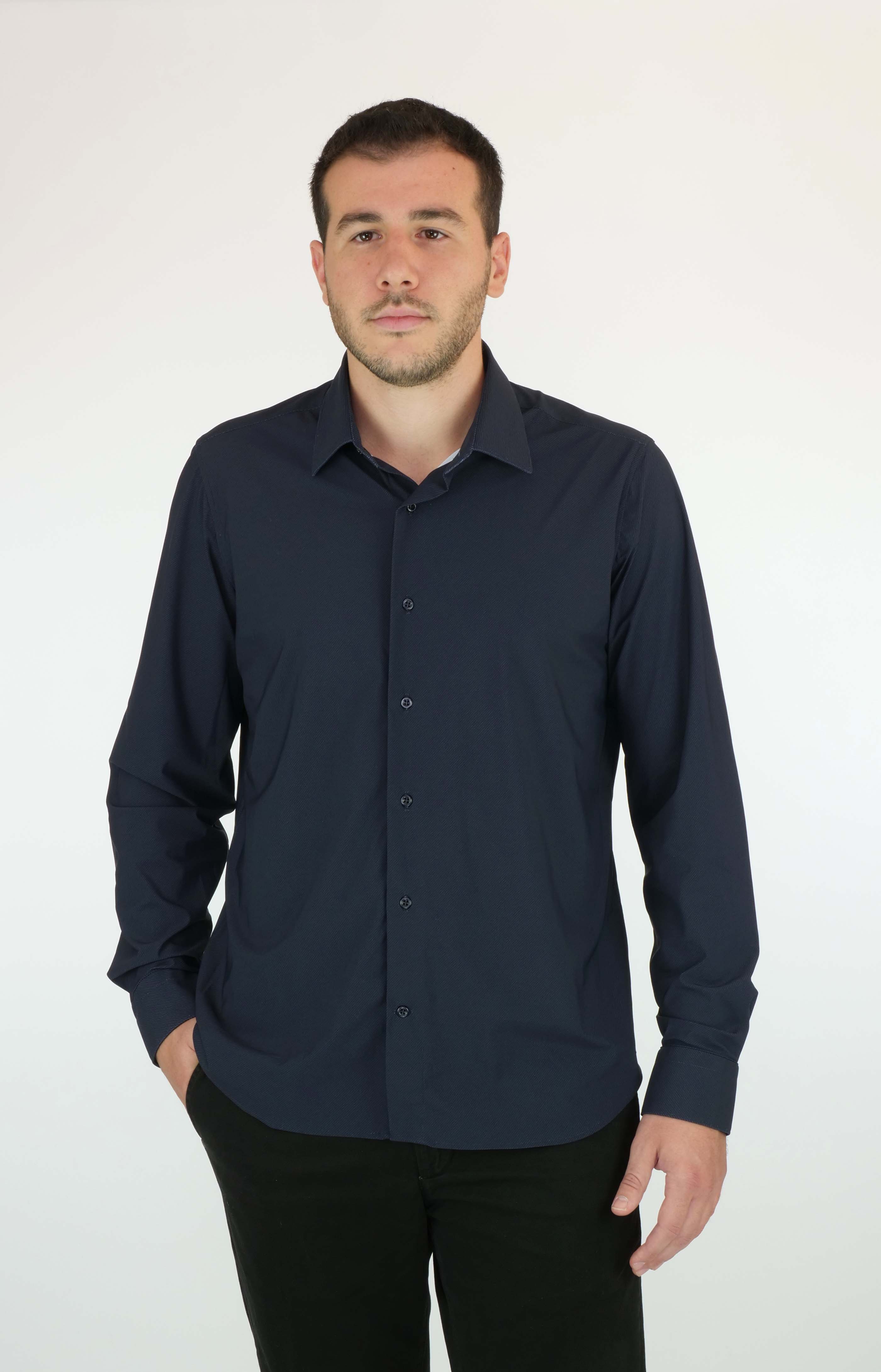 Camicia ROSSO MALASPINO Clay 88 1204 - Nero - Sergio Fabbri