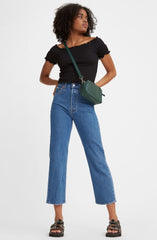 Jeans Levis - RIBCAGE STRAIGHT ANKLE 72693-0117 Jazz Pop - Blu - Sergio Fabbri