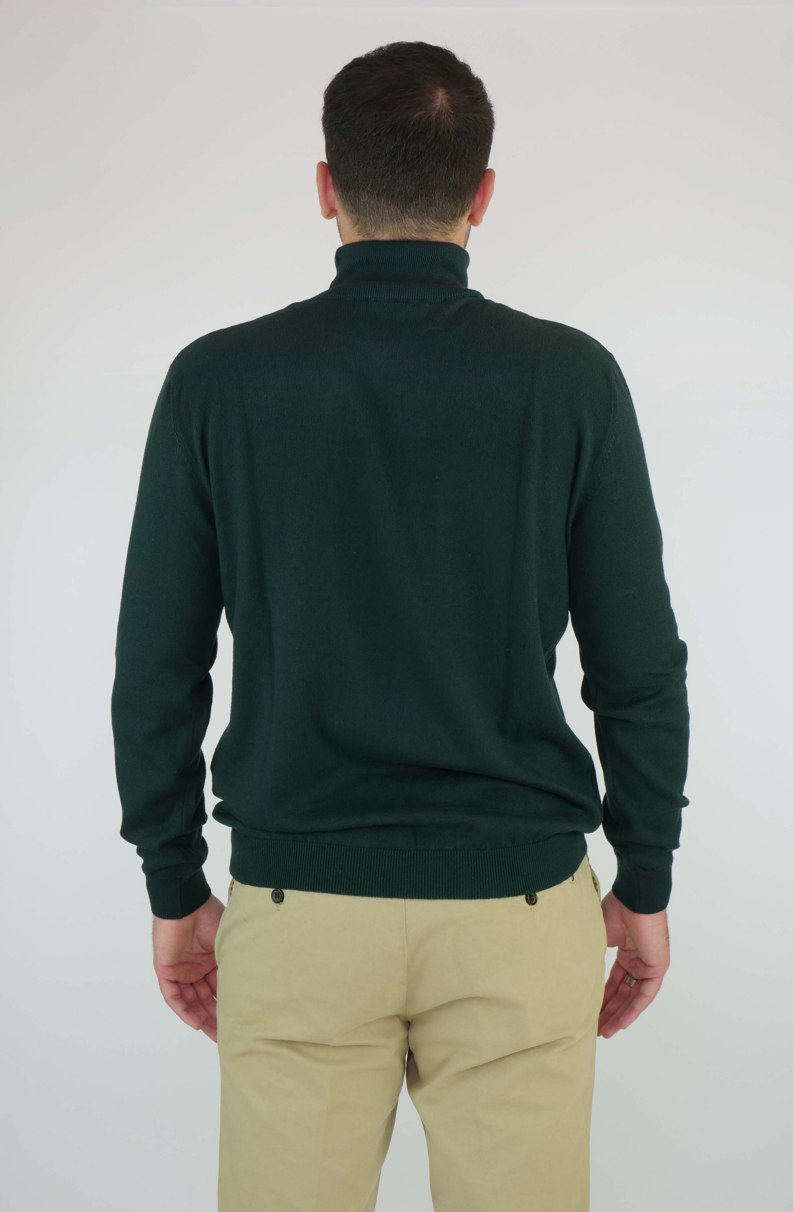 Dark green turtleneck clearance