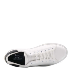 Sneaker WOOLRICH CLASSIC COURT Calf-PVC - Bianco/Nero - Sergio Fabbri