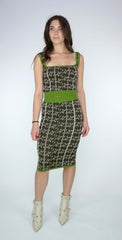 GAELLE PARIS knitted longuette GBDP19536 - Olive green