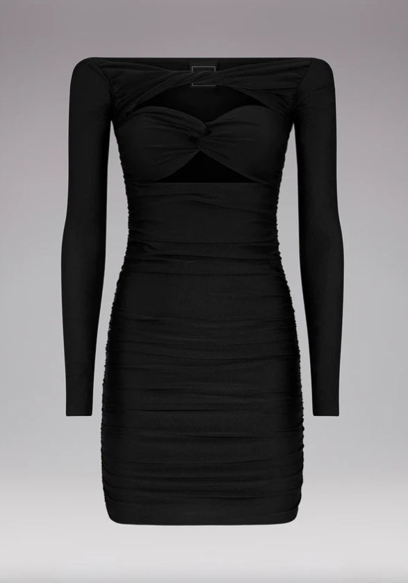 Minidress con nodi F**K 0114BK - Sergio Fabbri