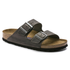 Ciabatta BIRKENSTOCK Arizona Oiled Leather 1013645 - Iron