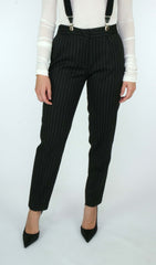 Pantalone sigaretta in cady GAELLE PARIS GBDP18784 - Nero
