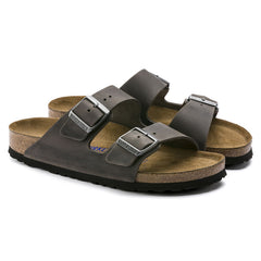 Ciabatta BIRKENSTOCK Arizona Oiled Leather 1013645 - Iron